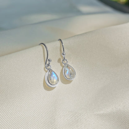 Earring Rainbow Moonstone - 82359