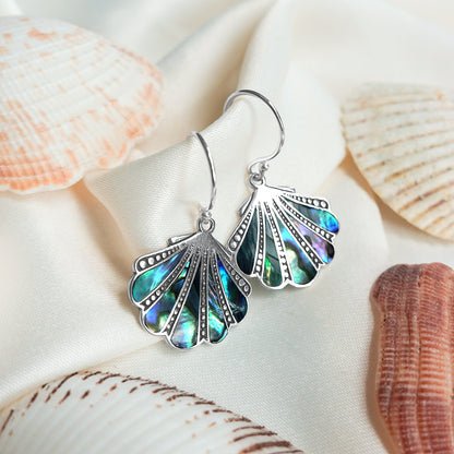 earring abalone shell design