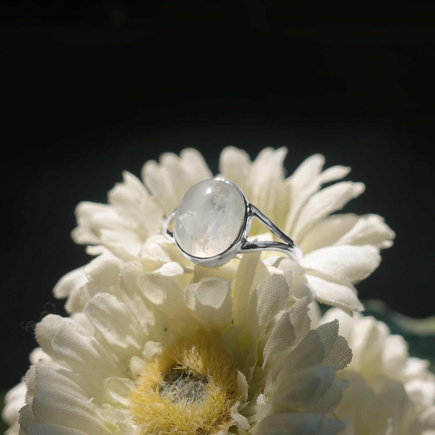 Ring Rainbow Moonstone - 81403